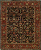 Antique Heriz 121 Blue - Red