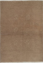 Ivory Hand-Knotted Afghan Tribal Geometric Wool Rug - 2'6" x 3'7"