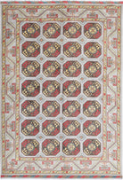Grey Hand-Knotted Distressed Vintage Wool Rug - 6'8" x 9'6"